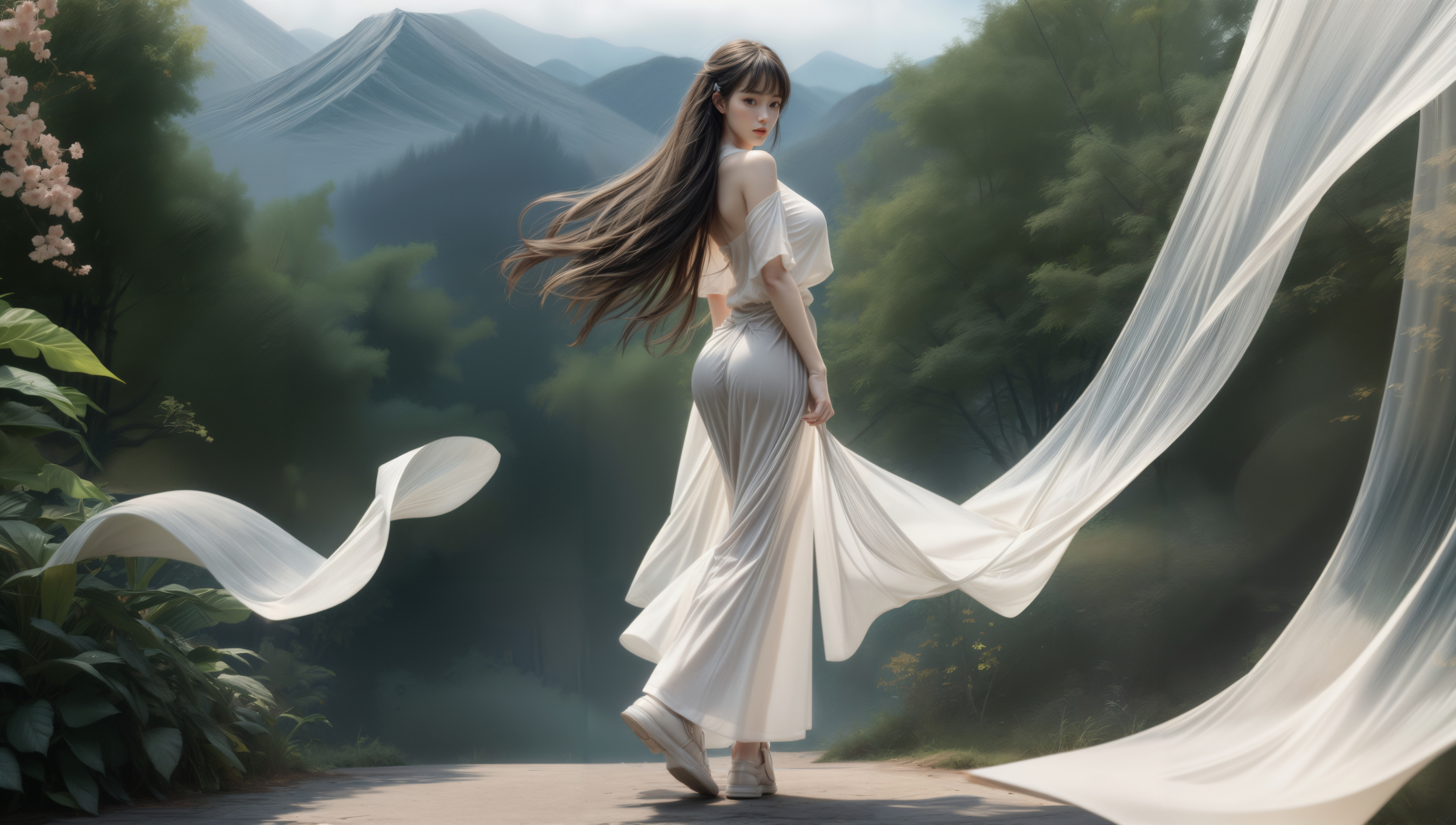 江西庐山“蓝调时刻”暑夏景象如梦幻化